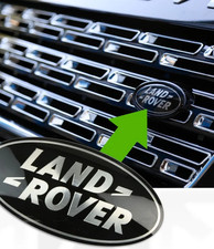Land Rover Logo  Emblem Badge 105mm? Black Silver LR3 Discovery 3 Freelander
