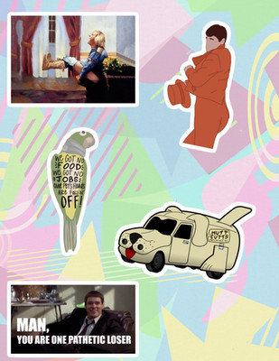 Dumb And Dumber 90's 4pc Sticker Pack