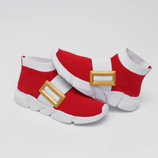 Adult Sonic Power Sneakers  Sonic Shoes with Gold Buckle Design