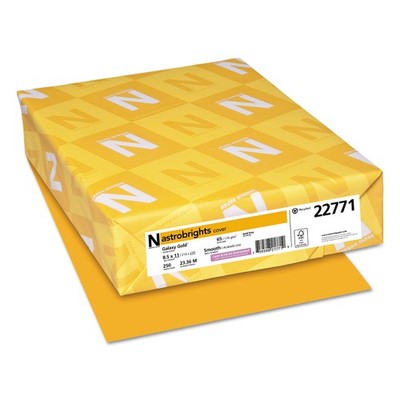 Astrobrights  Color Cardstock, 65lb, 8 1/2 x 11, Galaxy Gold, 250 Sheets
