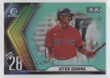 2022 Bowman Chrome Scouts Top 100 Aqua Refractor /125 Jeter Downs #BTP-28 0ge4