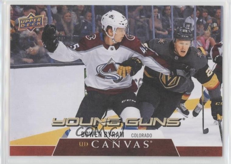 2020-21 Upper Deck UD Canvas Young Guns Bowen Byram #C108 16ez