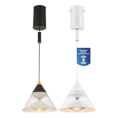 2x Pendelleuchte Hängelampe Sensor Dimmbar Neutralweiß 29W D150mm CRI90 5100lm - Bild 1 von 4