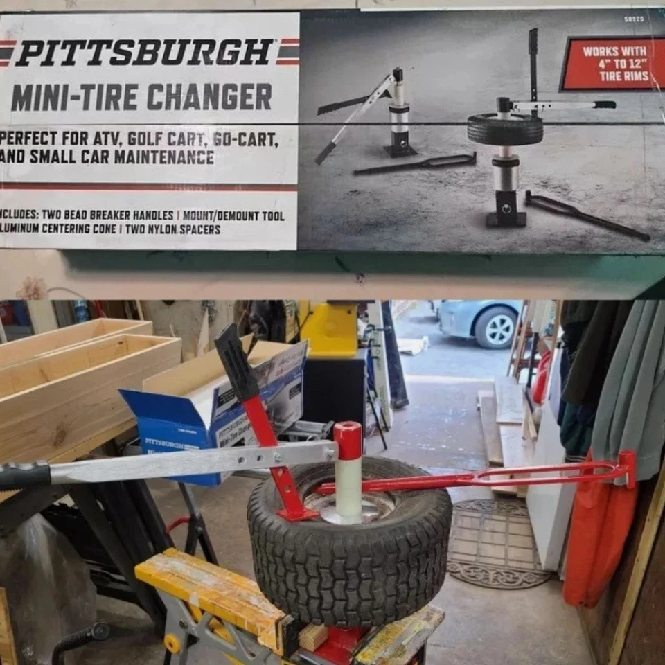 Automotive Mini Tire Changer Portable For Golf Carts ATV & Other Small Vehicles - Image 3 of 4