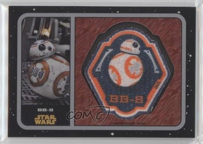 2016 Star Wars: The Force Awakens Chrome Relics Shimmer Refractor BB-8 Patch qf6