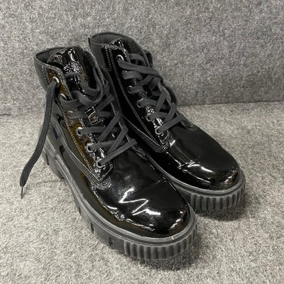TIMBERLAND Greyfield Patent Leather Boot Women's Size US 8 M Black