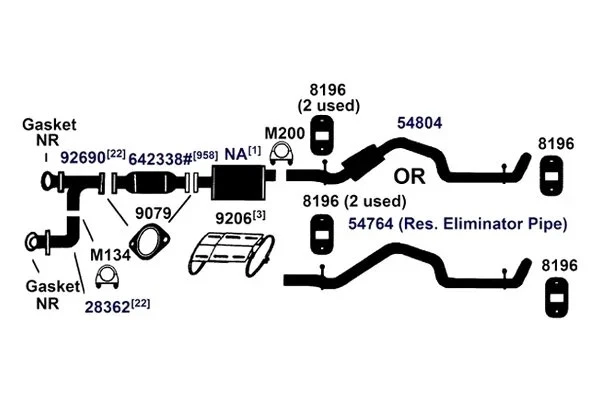 For Ford Bronco II 1985-1990 AP Exhaust 54764 Exhaust Tailpipe - Imagem 2 de 4