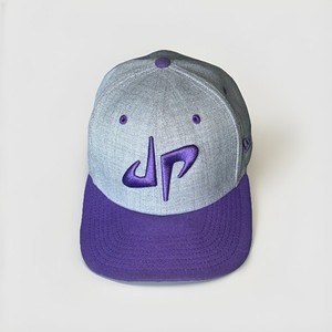 Dude Perfect Hat SnapBack Cap New Era 9Fifty Gray Purple DP Logo OSFM
