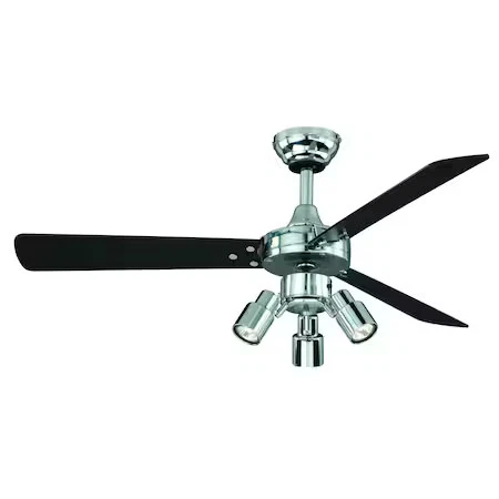 VAXCEL F0003 Cyrus 42" Ceiling Fan Chrome - Picture 1 of 7
