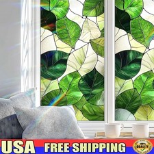 Stained Glass Window Film Static Cling UV Protection Privacy Decor 17.5x39.3 New