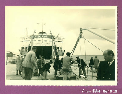 Espagne Algesiras : Arrivée Du Ferry Virgen De Africa Ceuta Circa 1950