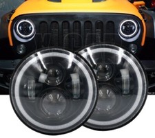0030 JEEP WRANGLER TJ 1996-2006 FARI ANTERIORI FULL LED CON LUCI DIURNE