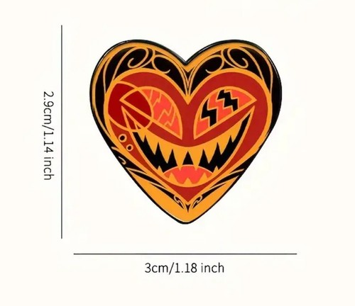 Hazbin Hotel Heart Of Alastor Pin + Stickers - Picture 2 of 7