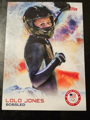 LOLO JONES 2014 Topps U.S. Winter Olympic Team #48 Bobsled