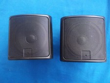 Canton 2x R100 Lautsprecher Boxen Surround / Schwarz, 4 Ohm, 40/70 Watt Vintage