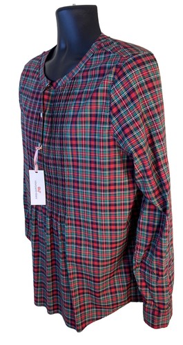 Camicetta Vineyard Vines donna 16 rossa natalizia a quadri cotone cashmere prezzo al pubblico consigliato $118 NUOVA - Foto 4 di 12
