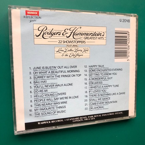 Eden Singers RODGERS & HAMMERSTEIN SHOW STOPPERS Soundtrack Musicals CD Oklahoma - 第 2/9 張圖片