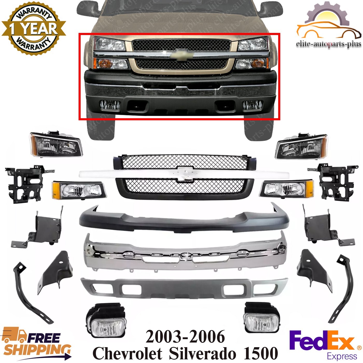 Fits SILVERADO 1500 07-13 FRONT BUMPER BRACKET LH, Brace, Outer - Foto 2