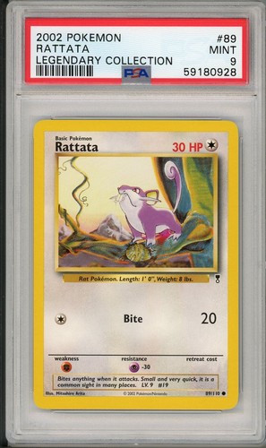 Rattata graded PSA 9 for sale on eBay
