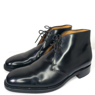 Charles Tyrwhitt Made In England Black Leather Lace Up Ankle 