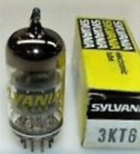 3KT6 TUBE SYLVANIA NIB TESTED  BOXED VINTAGE COMMERCIAL SURPLUS