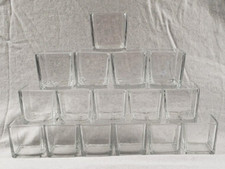Clear Glass Votive Tea Light Candle Holders- 16