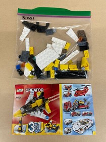 LEGO Creator 31001 Mini Skyflyer 3 IN 1 SET 62 Pieces No Box Preowned