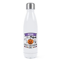 Personalisiert VerrüCkte Halloween Girl Doppelwand Wasserflasche Gruselig KüRbis