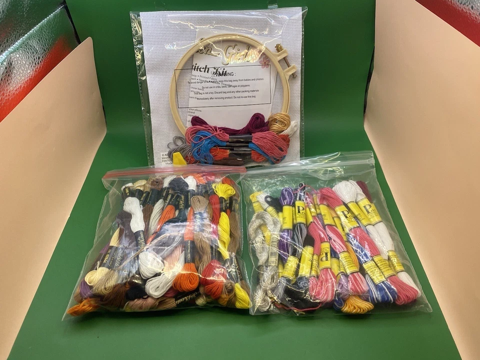 Huge Lot 70+ Embroidery Floss Thread Skeins JP Coats Prism Still In Package - Image 3 of 3