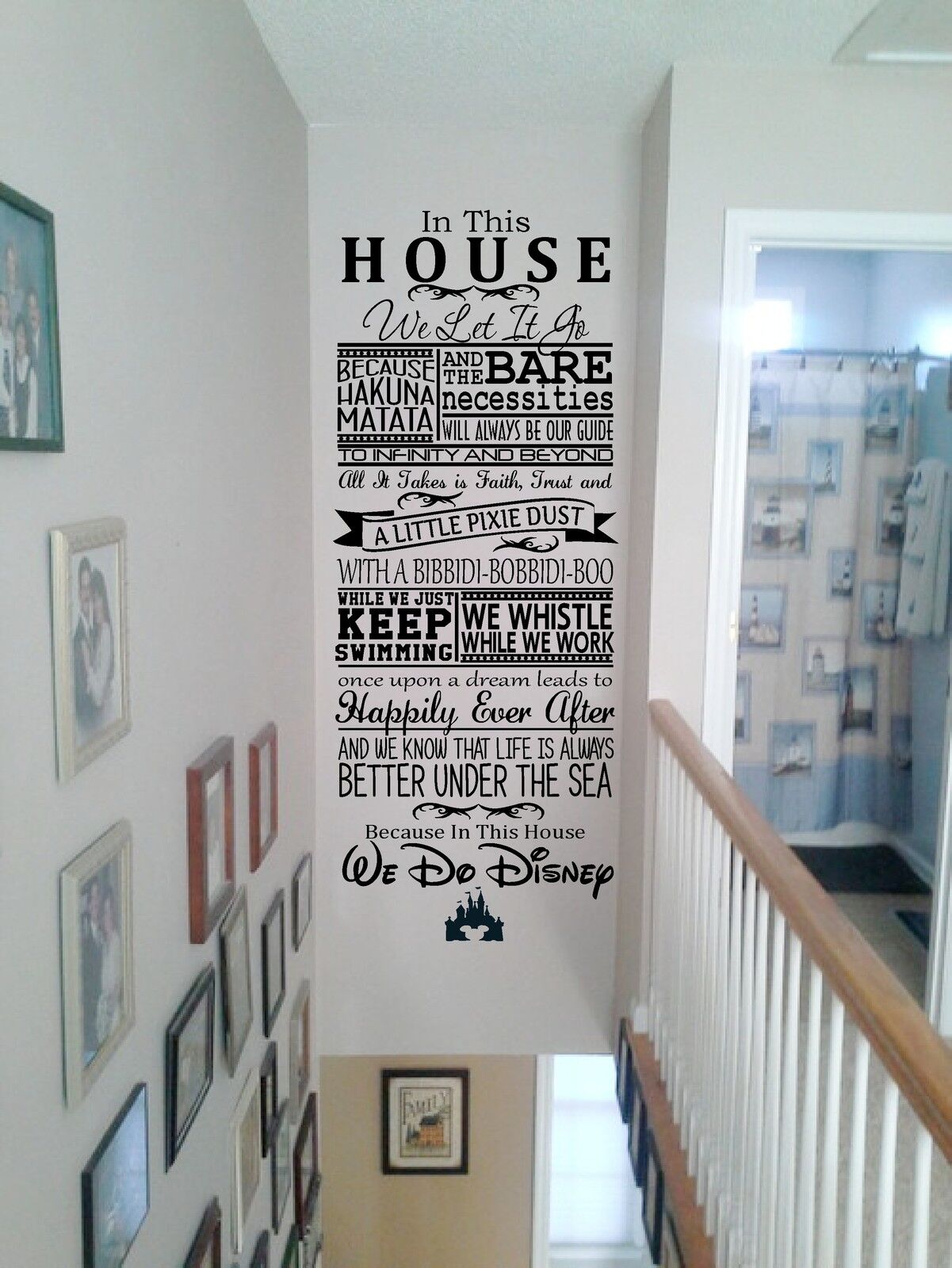 In This House We Do Disney Quote Text Wall Poster Print Walt