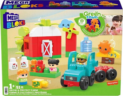 Mega Bloks Green Town Grow Protect Farm building set with 54