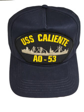 USS Caliente A0-53 Ship HAT - Navy Blue - Veteran Owned Business