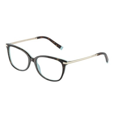 Tiffany & CO TF 2221B 8134 Havana on Tiffany Blue Eyeglasses  display picture 1