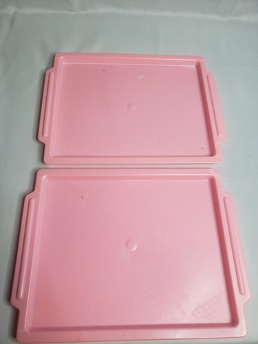 Vintage Little Tikes Plate and Utensils Set Pretend Plastic Toys Tray - Picture 2 of 6