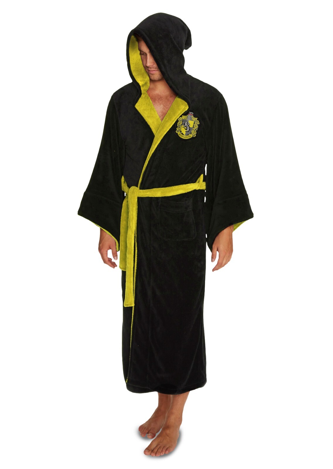 Badjas Harry Potter "Hufflepuff" con capucha de gran tamaño