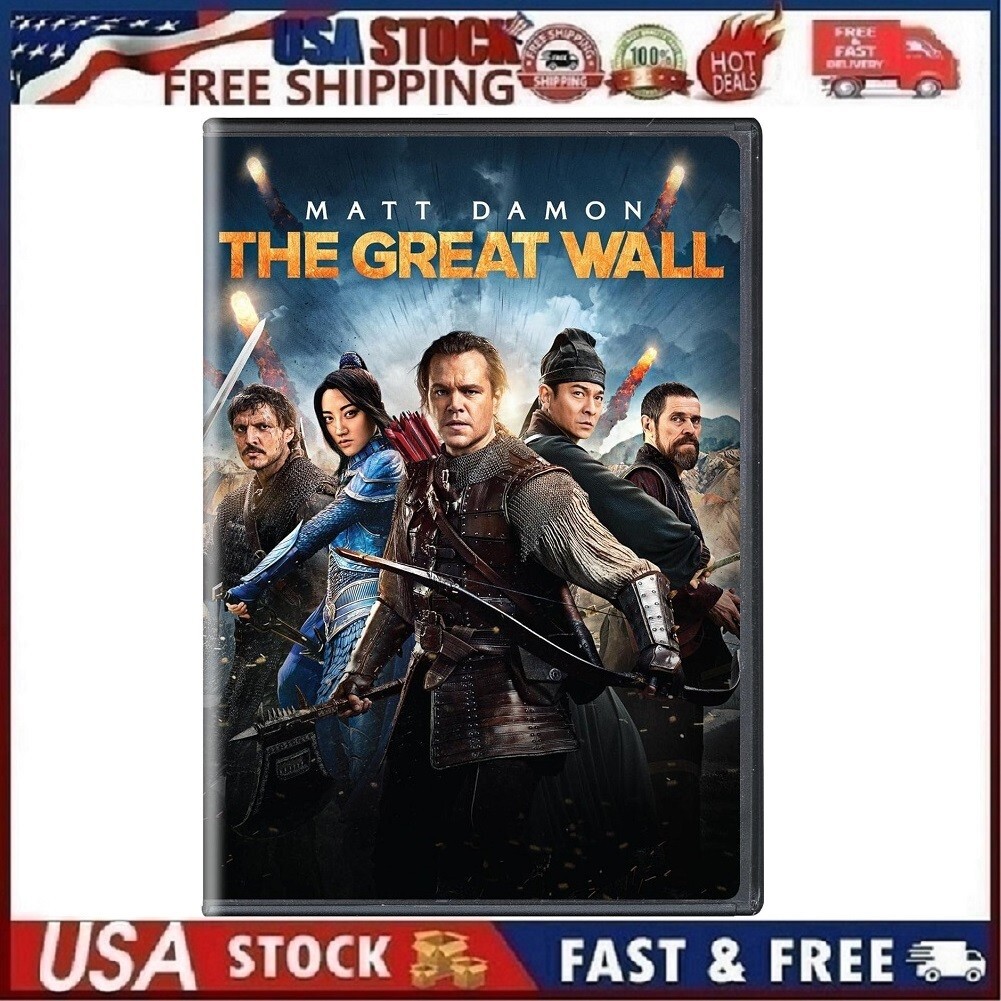 The Great Wall (DVD, 2017) Matt Damon, Pedro Pascal, Willem Dafoe