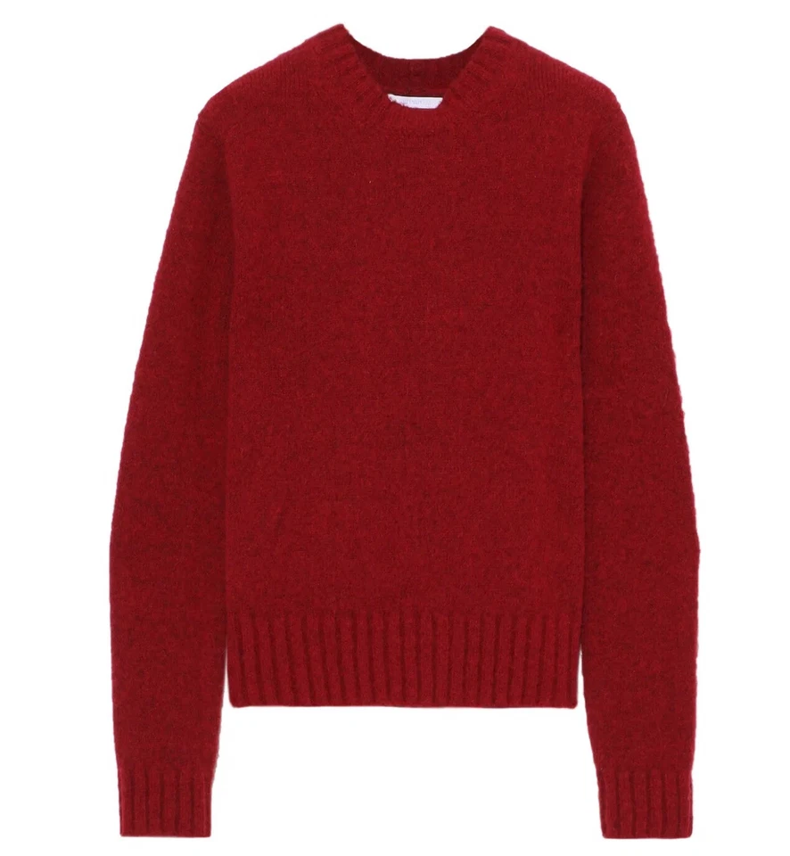 Suéter Helmut Lang Tejido Melange Cepillado Mezcla Lana XS NUEVO SIN ETIQUETAS $395 Foto 3 de 4