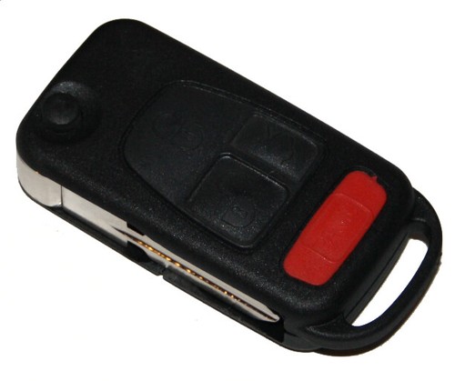 Schlüssel Panic 4x Tatse für USA Klappschlüssel Gehäuse für Mercedes Benz A117 - Picture 3 of 5