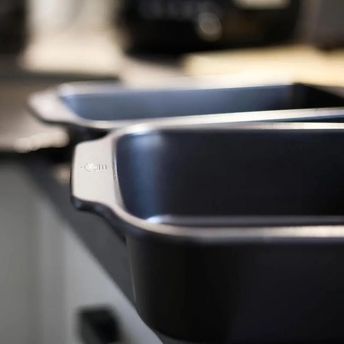 Auflaufform Lasagne Backform Schwarz Edel Backen Kuchen 3er Set - Bild 2 von 7