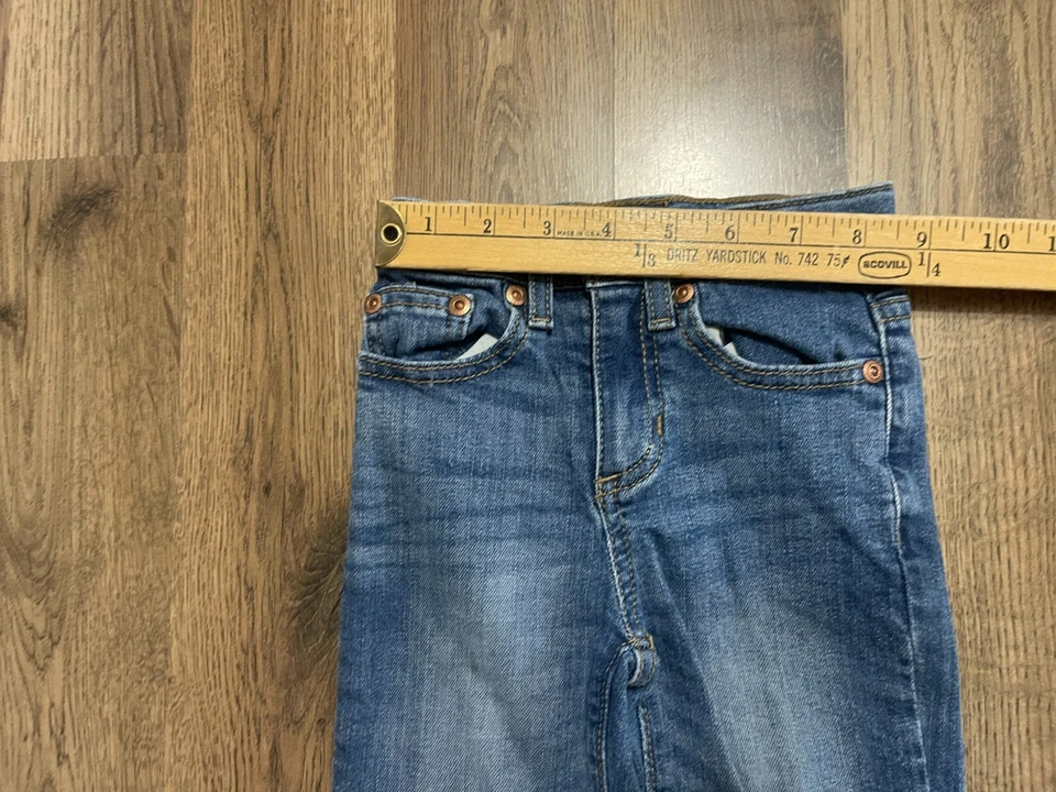 Sonoma Jeans, Girl's Size 4, Blue, Denim, Straight Slim, Pockets, Medium Wash - Image 4 of 4