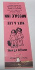 Matches Matchbook Cover Missile Inn Motel Nita & Lee Boy Girl There a Difference — photo 2