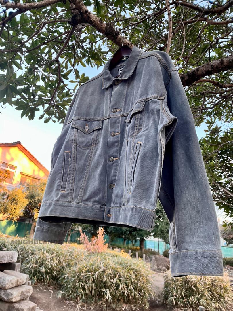 Versace Men's Vintage denim jacket Acid gray Size 2XL From Versace Men's Vintage denim jacket Acid gray Size 2XL From