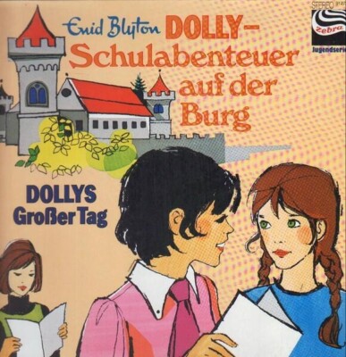 Enid Blyton Schulabenteuer auf der Burg / Dollys Großer Tag Zebra Vinyl LP