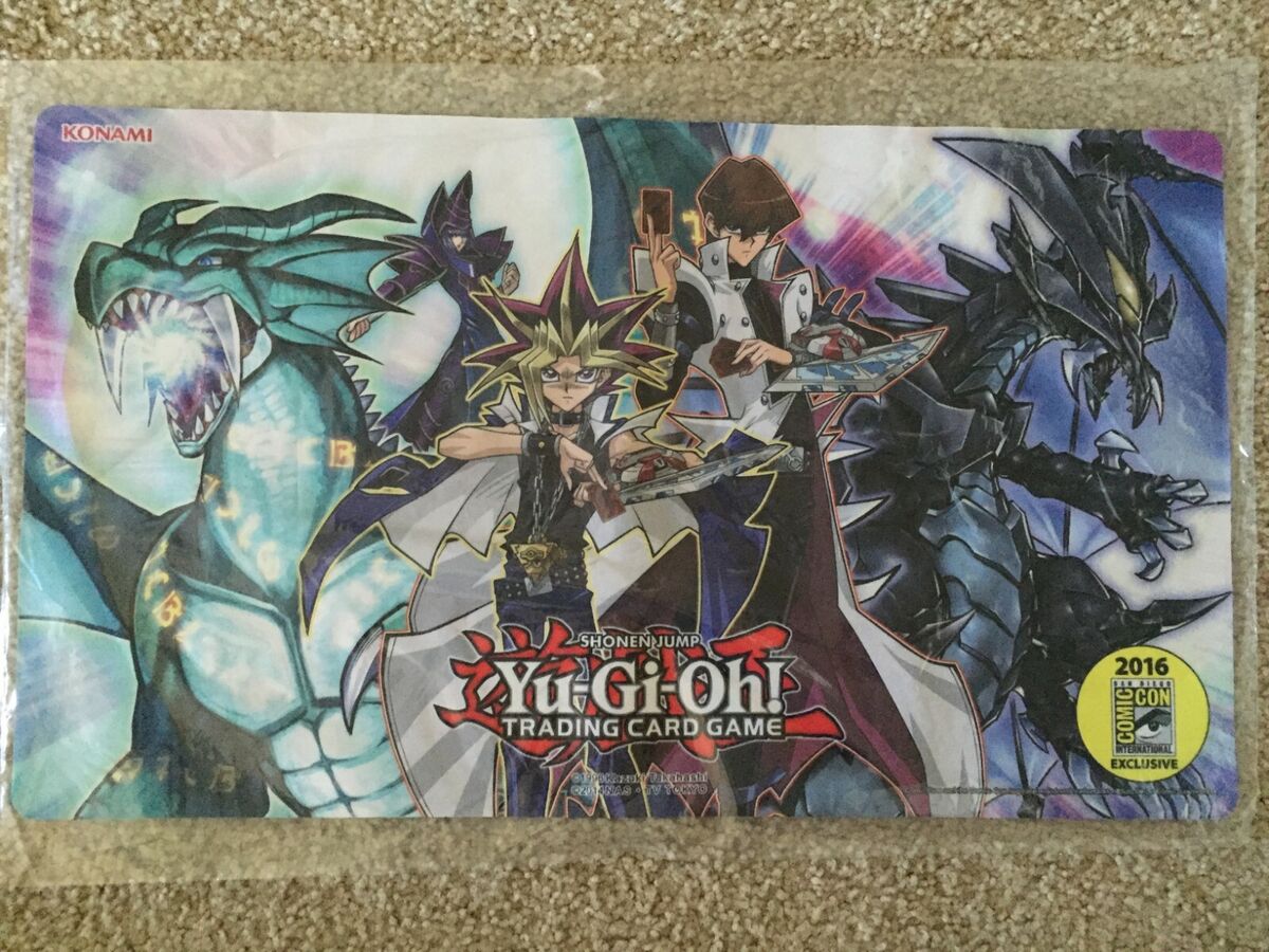 Yugioh Playmat - Legendary Magician of Dark & Legendary Dragon of