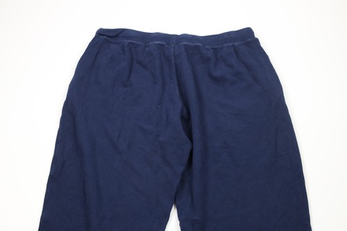 Vintage Ralph Lauren Mens XL Faded Thermal Waffle Knit Wide Leg Pants Blue - Picture 9 of 11