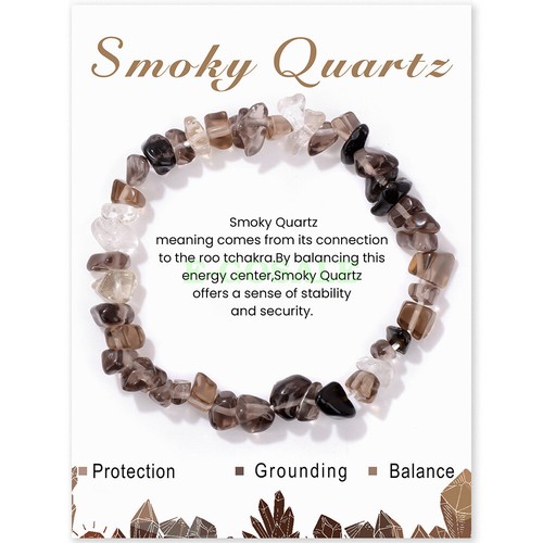 New Gemstones Bead Stone Bracelet Stretch Healing Reiki Elastic Crystal Chakra - Picture 29 of 34
