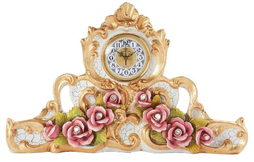 Devon Gold Tone Quartz Battery-Operated Carriage Clock West Devon Gold Tone Quartz Battery-Operated Carriage Clock West