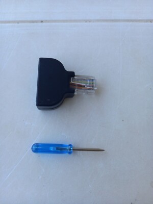 FOR EMERGENCIES and when you do not have the clamp LAN connector to 8, RJ45 Ethernet