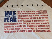 Harley-Davidson We Don't Do Fear American Flag 21-inch Patriotic Scarf/Bandana