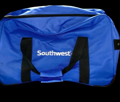 Southwest Airline Traveler blue duffle bag No Shoulder Strap Some Scratches | eBay Southwest Airline Traveler blue duffle bag No Shoulder Strap Some Scratches | eBay